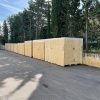 Wooden shipping crates for the BOBST MASTERCUT 145 PER project from Italy to Mexico