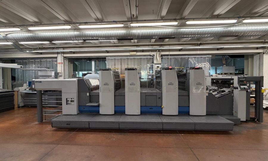 RYOBI 924-4P (2012) four-colour perfecting press - full machine view